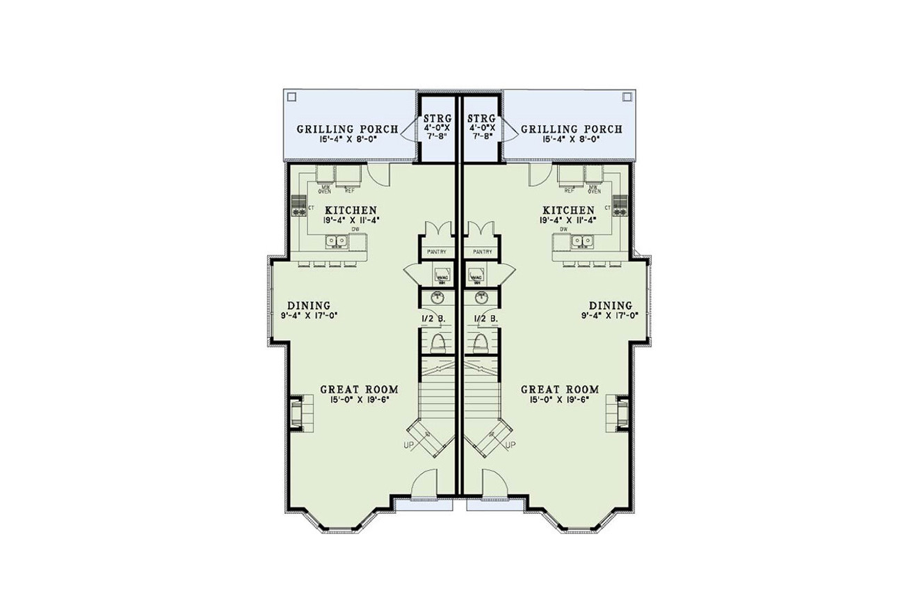 European House Plan - Manchester Court 71726 - 1st Floor Plan