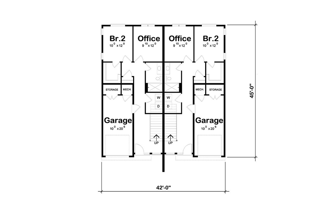 Secondary Image - Modern House Plan - Cambria 50780 - 2nd Floor Plan