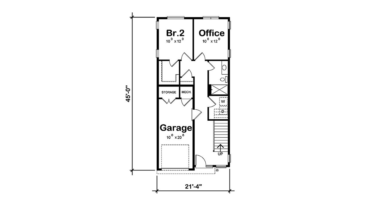Modern House Plan - Cambria Modern 98389 - 1st Floor Plan