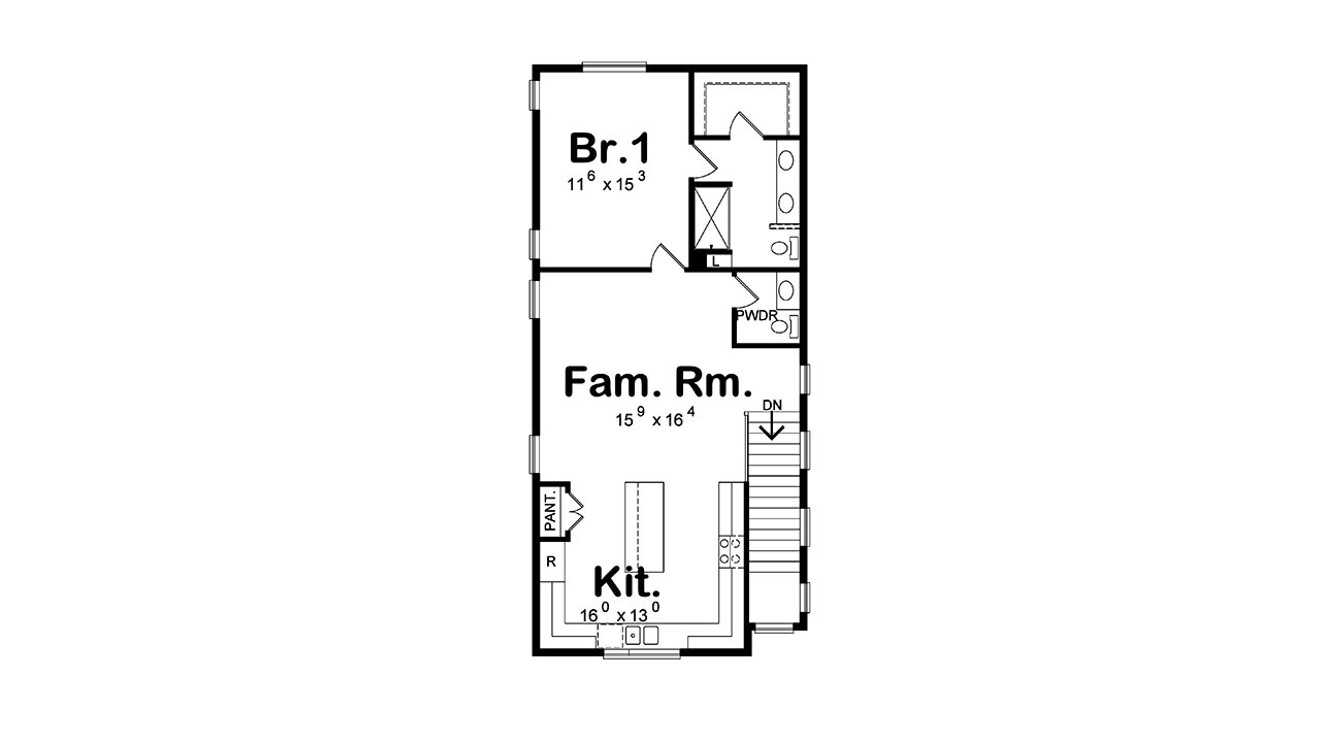 Modern House Plan - Cambria Modern 98389 - 2nd Floor Plan