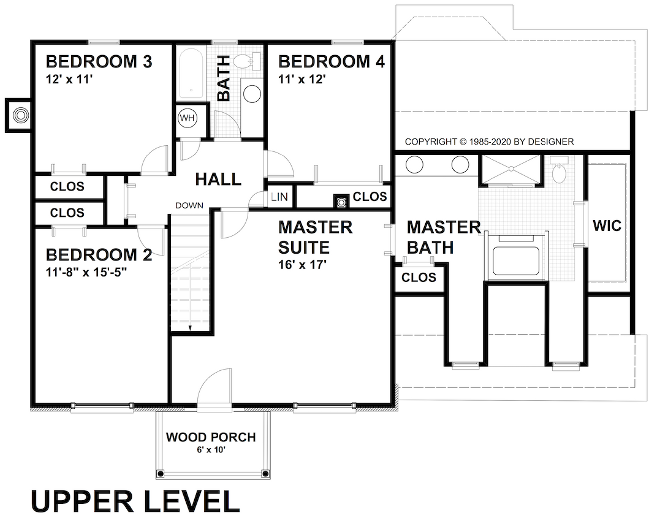 Secondary Image - Colonial House Plan - Sandy Springs 51234 - 2nd Floor Plan
