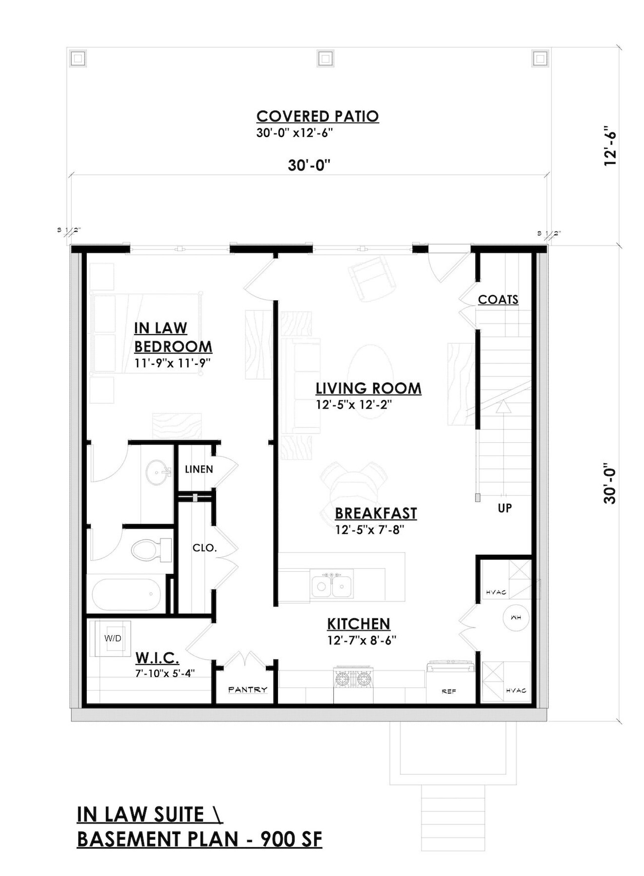 Traditional House Plan - Riverside Avenue 39955 - Basement Floor Plan