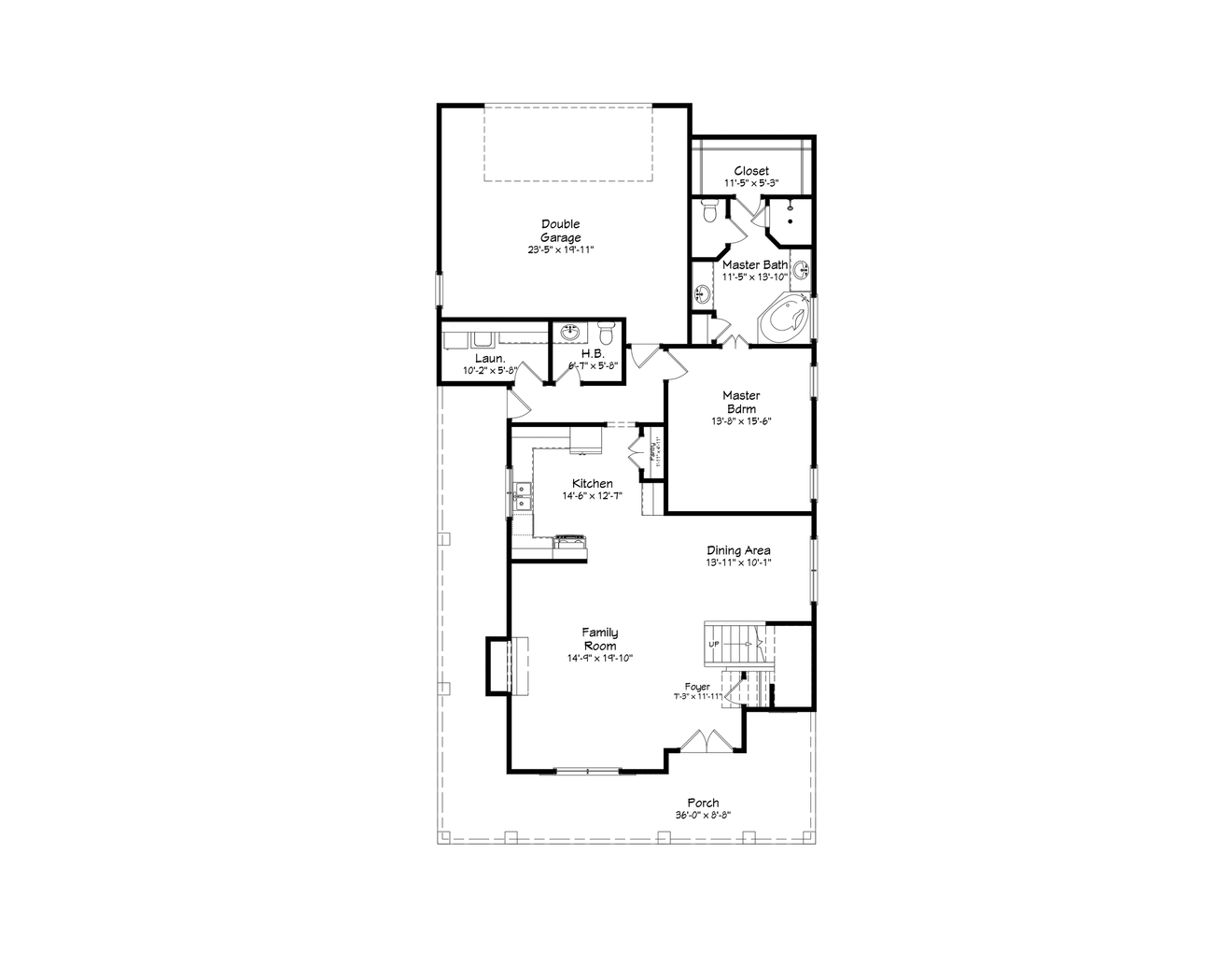 Country House Plan - 20573 - 1st Floor Plan