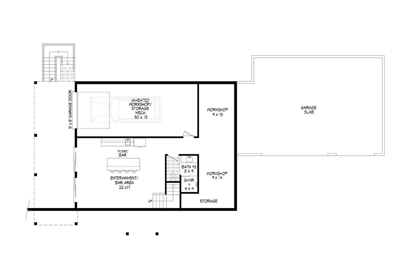 Country House Plan - Pine Haven Pointe 15307 - Basement Floor Plan