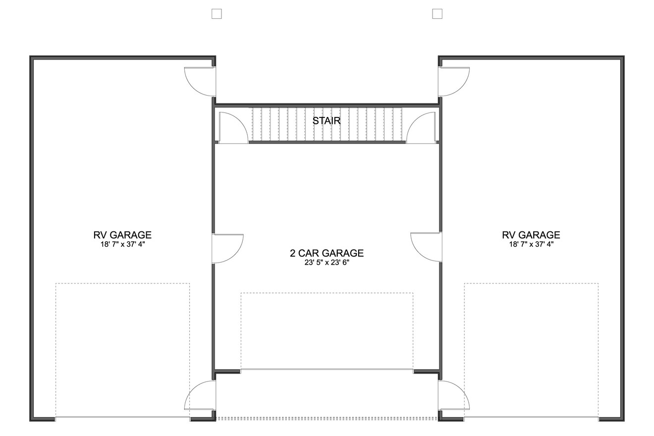 Craftsman House Plan - Victoria Garage 12373 - 1st Floor Plan