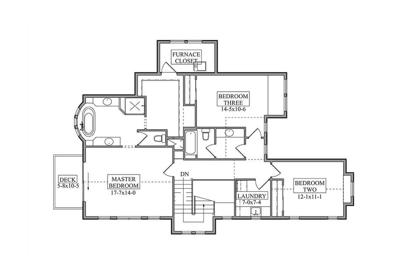 Craftsman House Plan - Bridle 36248 - 2nd Floor Plan