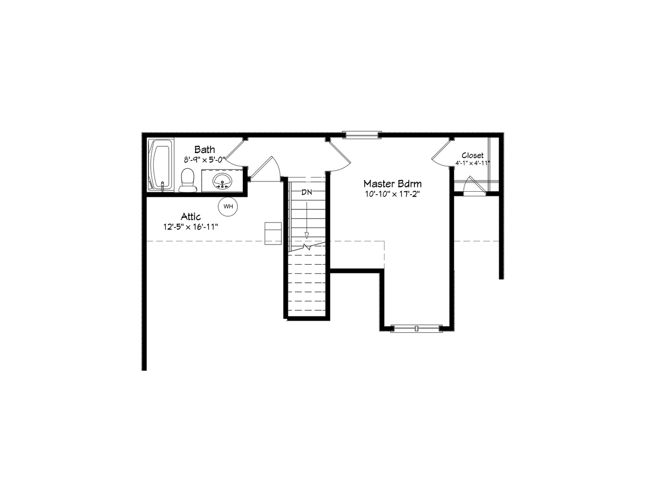 Cottage House Plan - 47589 - 2nd Floor Plan