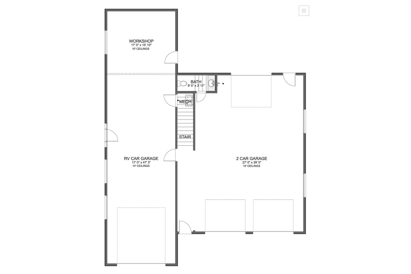 Contemporary House Plan - Schueler 99404 - 1st Floor Plan