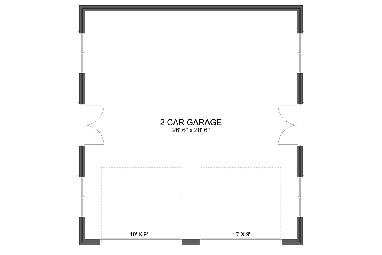 European House Plan - Simons Garage 63132 - 1st Floor Plan