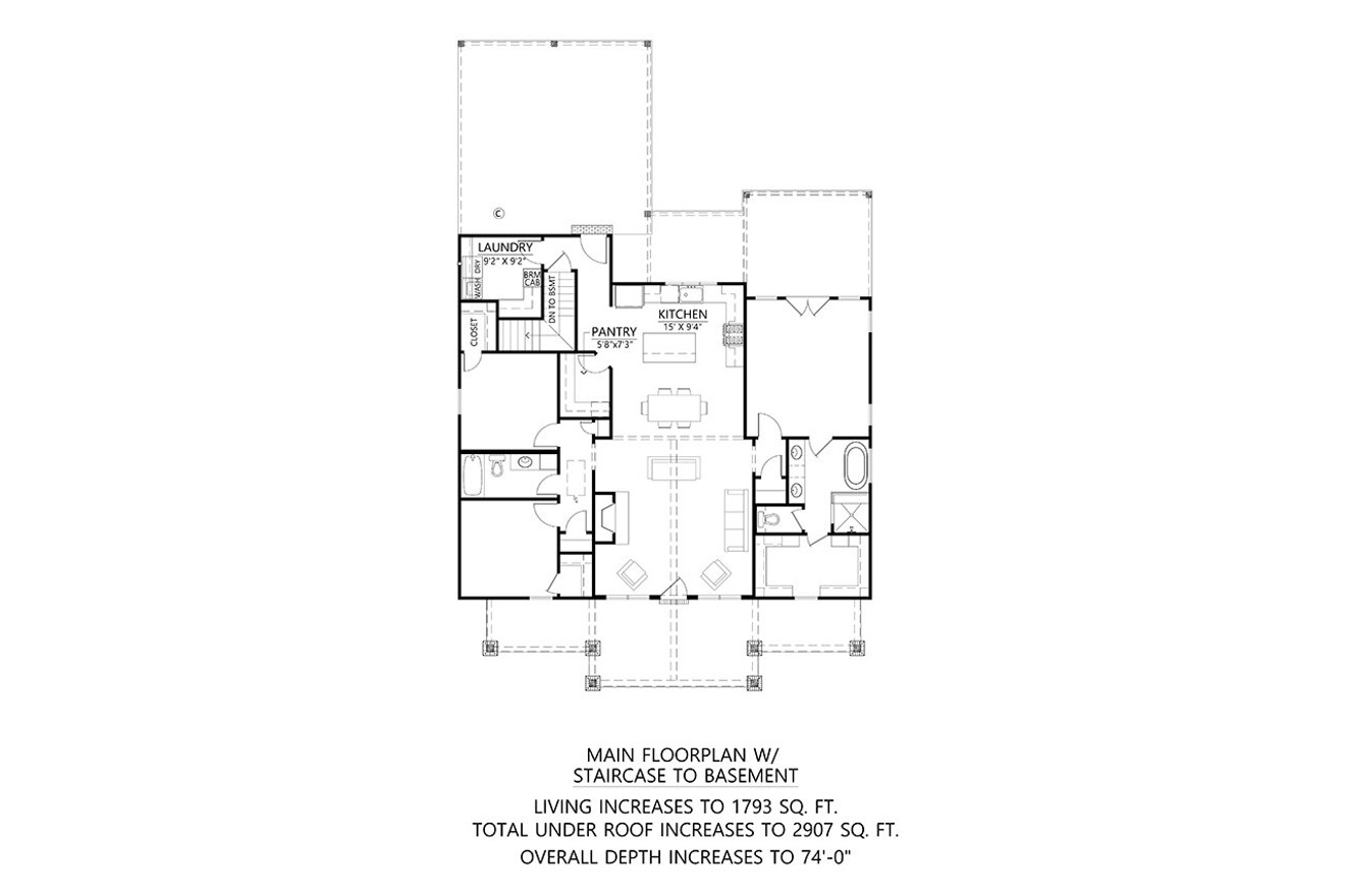 Farmhouse House Plan - Country View 36005 - Optional Floor Plan