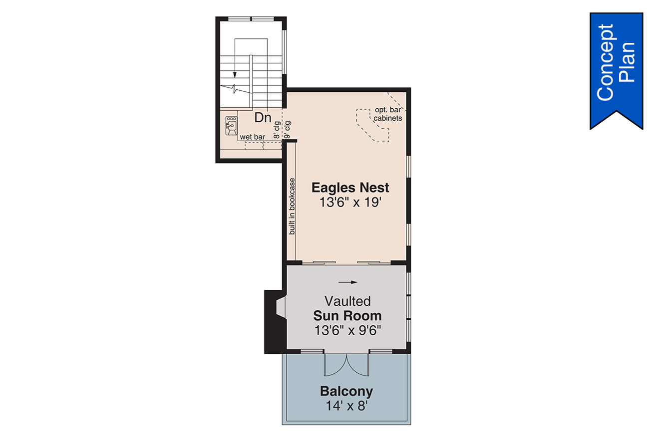 Contemporary House Plan - Lakeland 72813 - 2nd Floor Plan