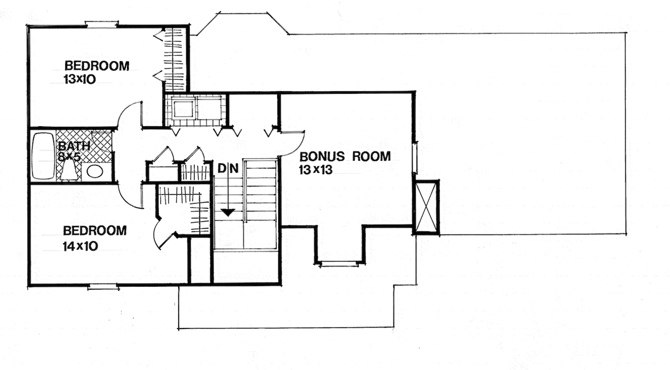 Victorian House Plan - Foothills 49191 - 2nd Floor Plan
