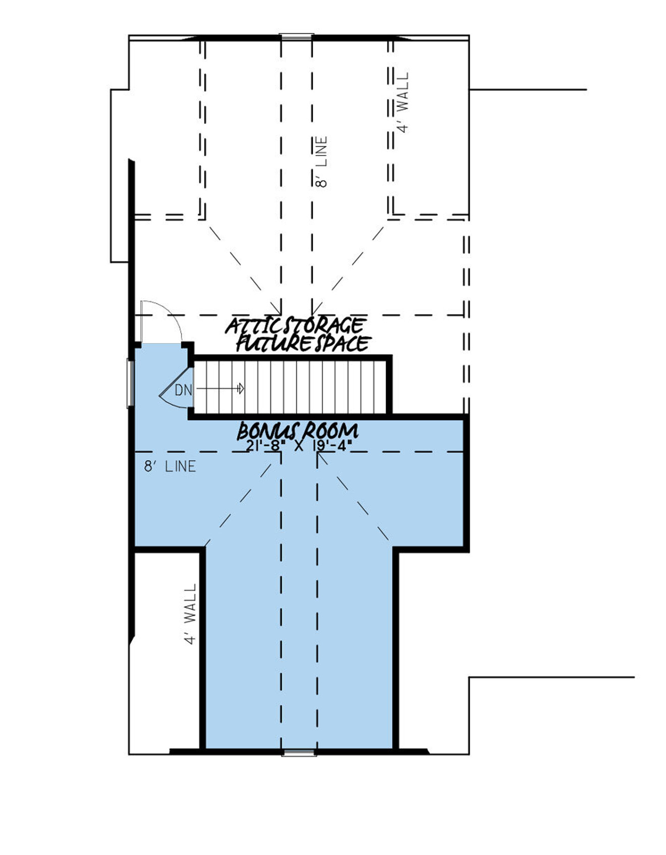 Farmhouse House Plan - Three Winds II 45458 - 2nd Floor Plan