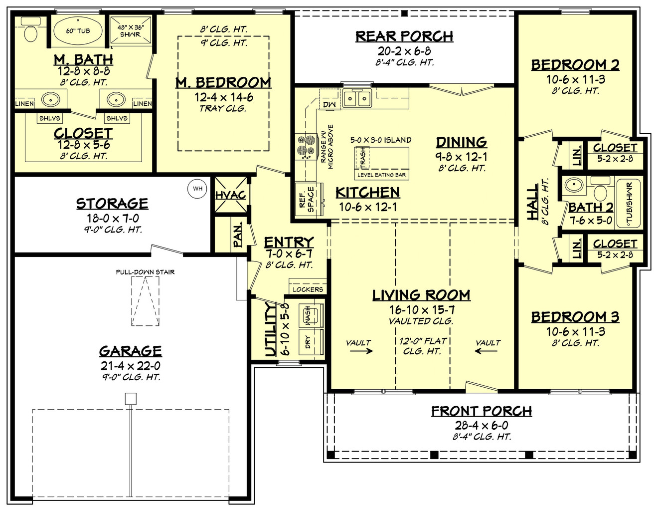Country House Plan - Luckett 28887 - 1st Floor Plan