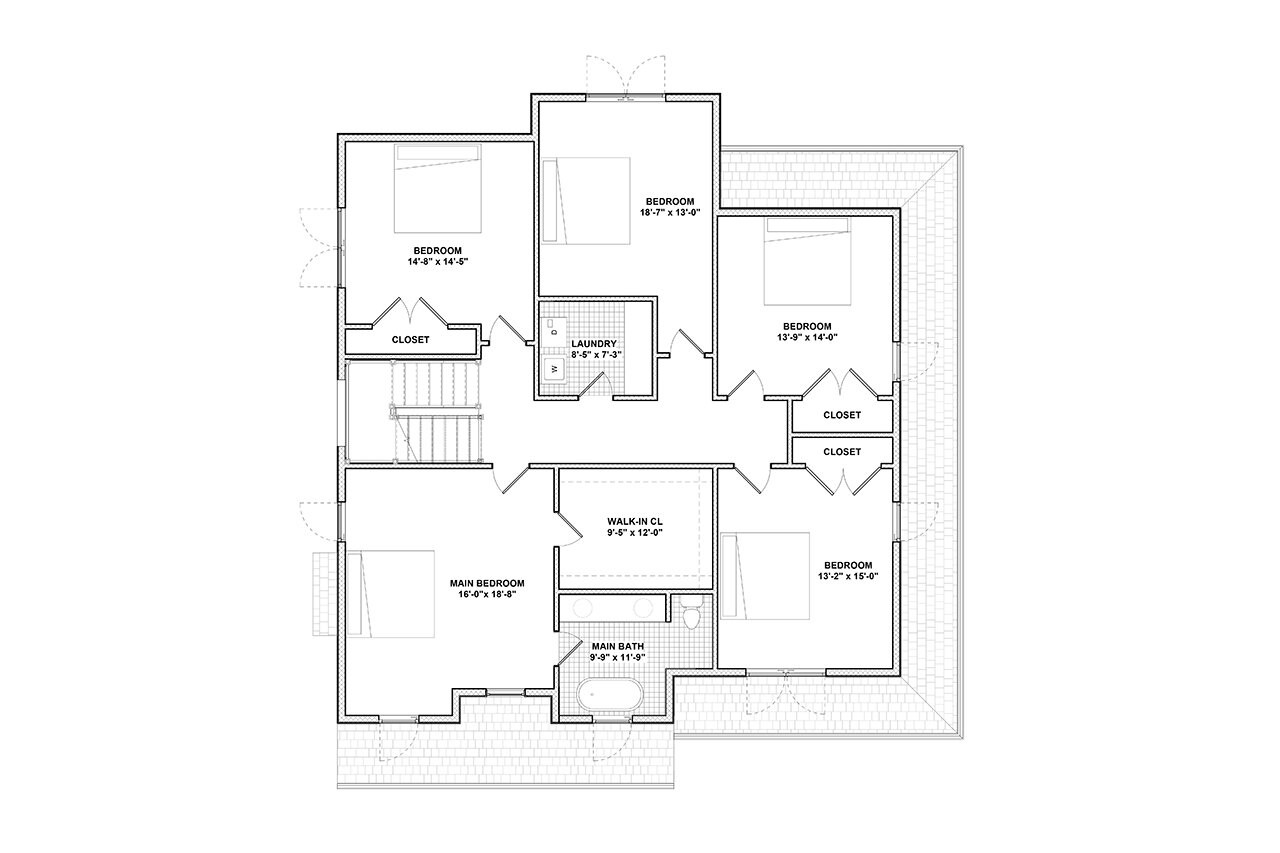 Farmhouse House Plan - Silver Lake 63818 - 2nd Floor Plan