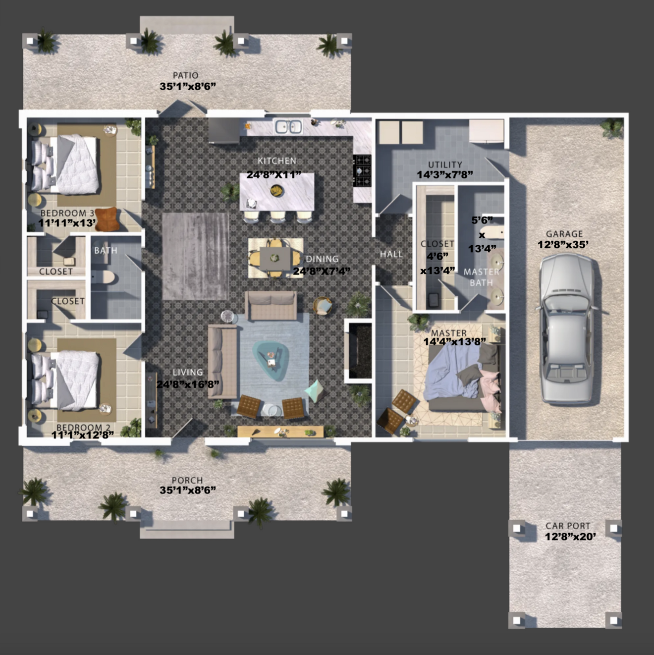Country House Plan - 80532 - 1st Floor Plan