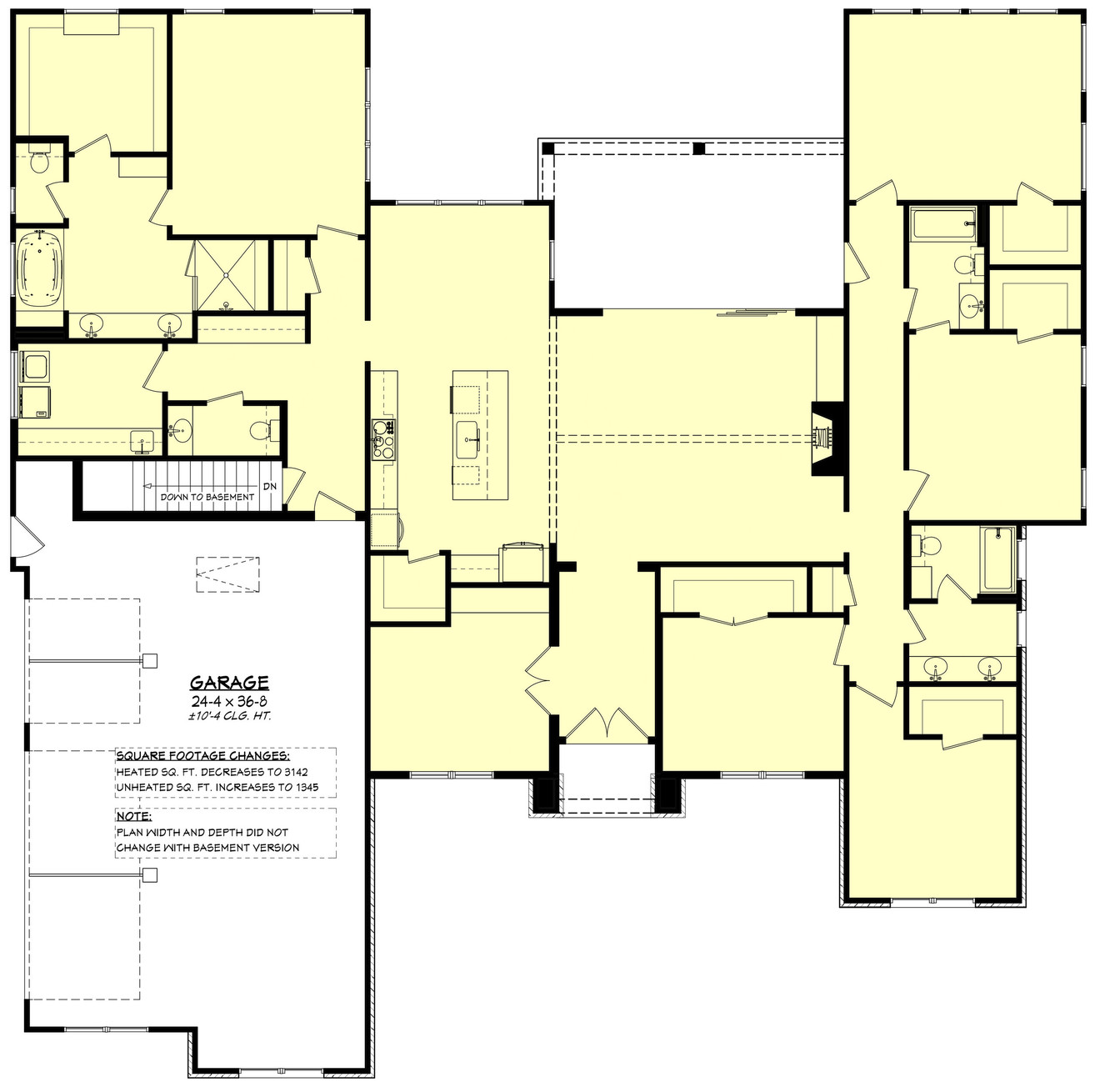 Traditional House Plan - Vista Oaks 76434 - Optional Floor Plan