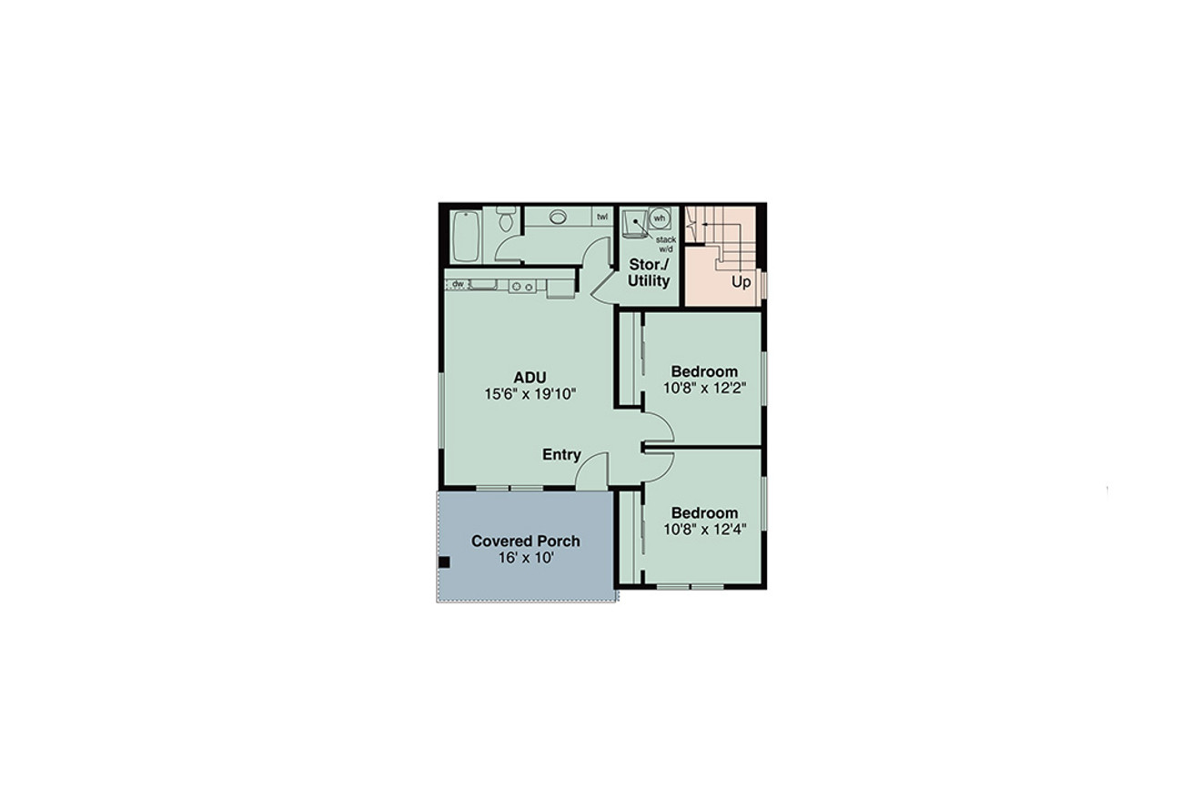 Secondary Image - Prairie House Plan - Ashford 94445 - Basement Floor Plan