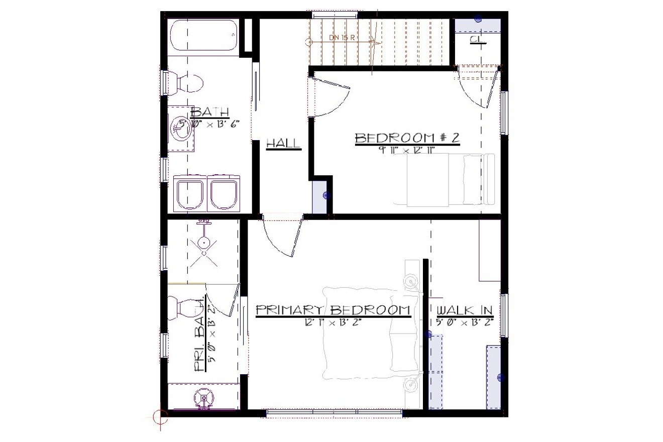 Mountain Rustic House Plan - Kennebec II 30204 - 2nd Floor Plan