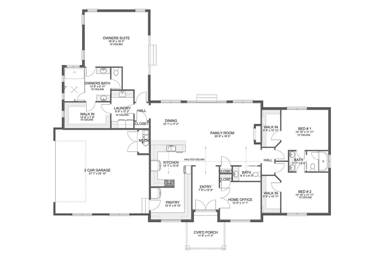 Farmhouse House Plan - Barranda 53372 - 1st Floor Plan