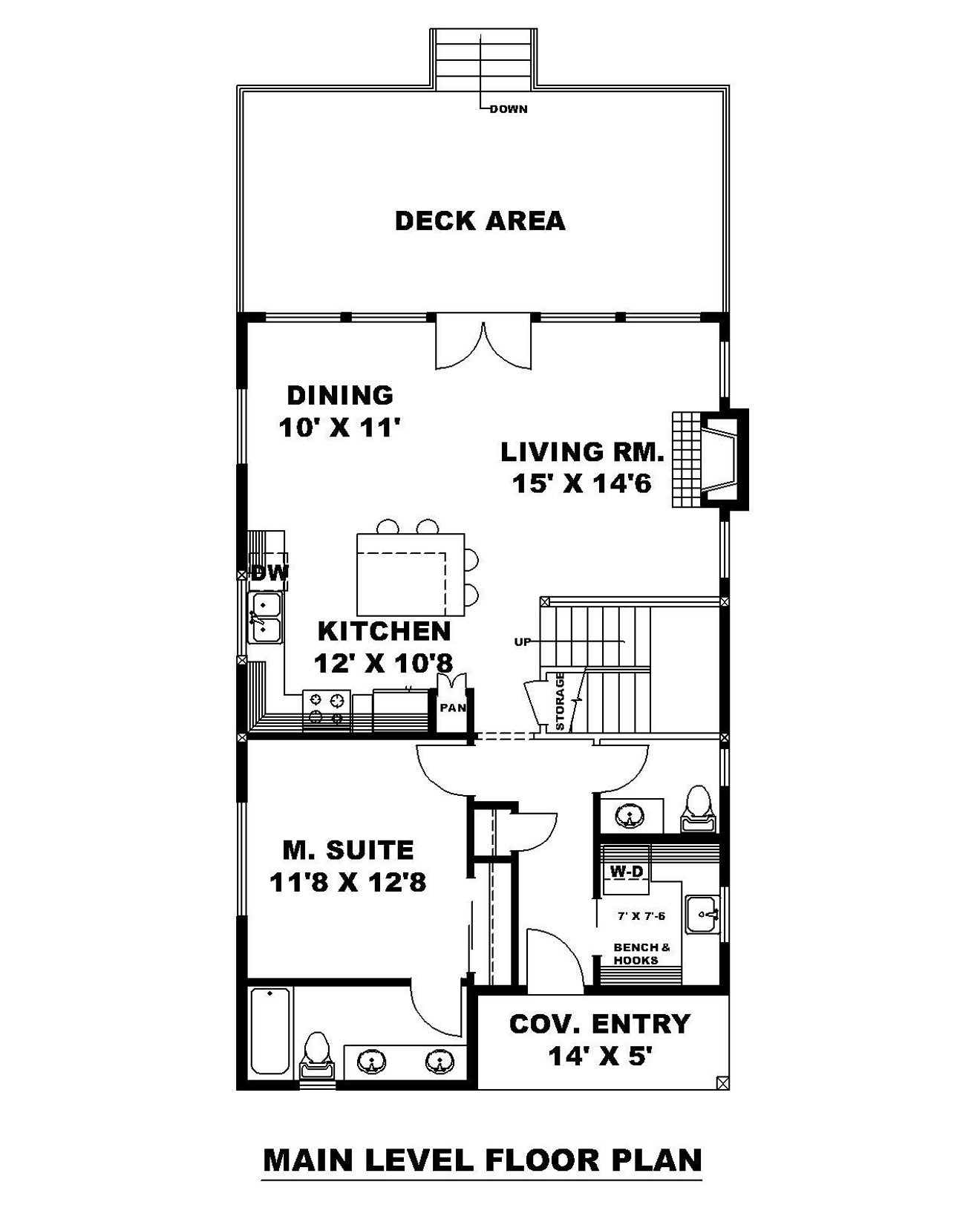 Craftsman House Plan - 10668 - 1st Floor Plan