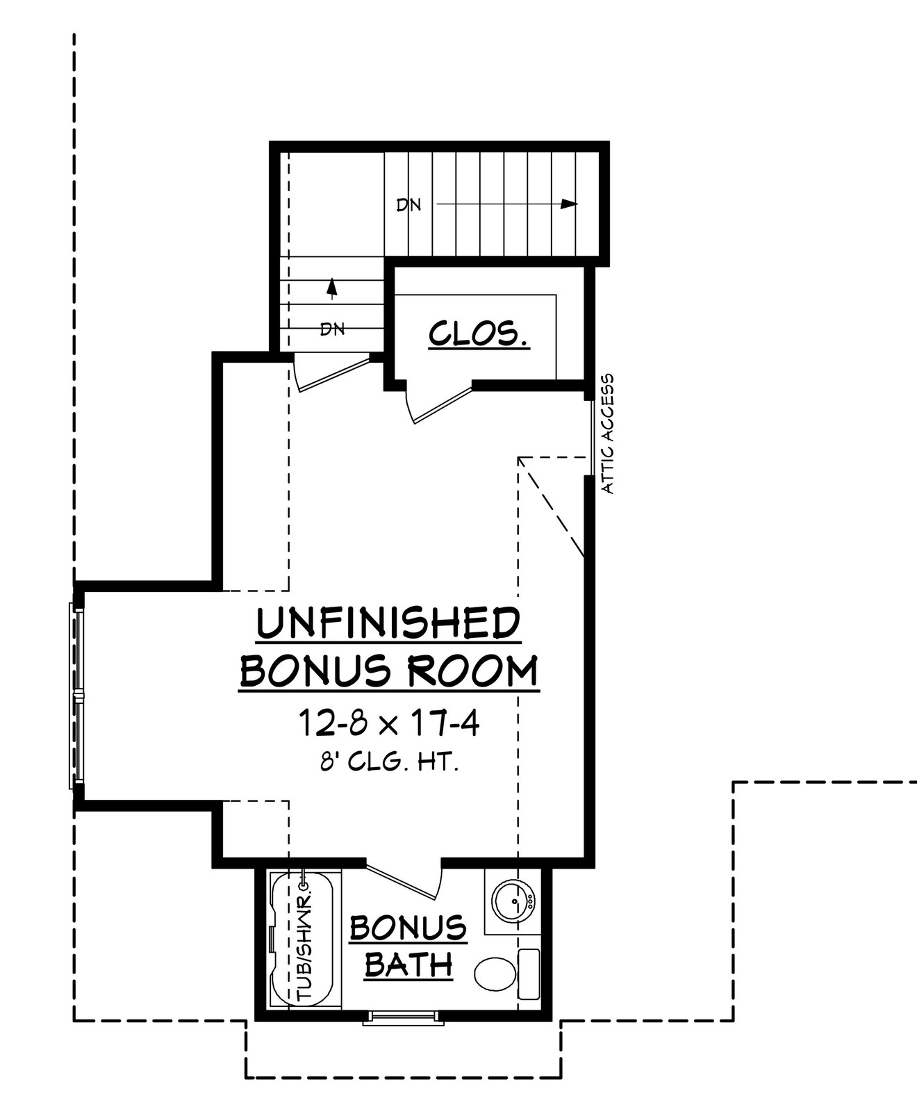 Farmhouse House Plan - Highland Court 34384 - 2nd Floor Plan