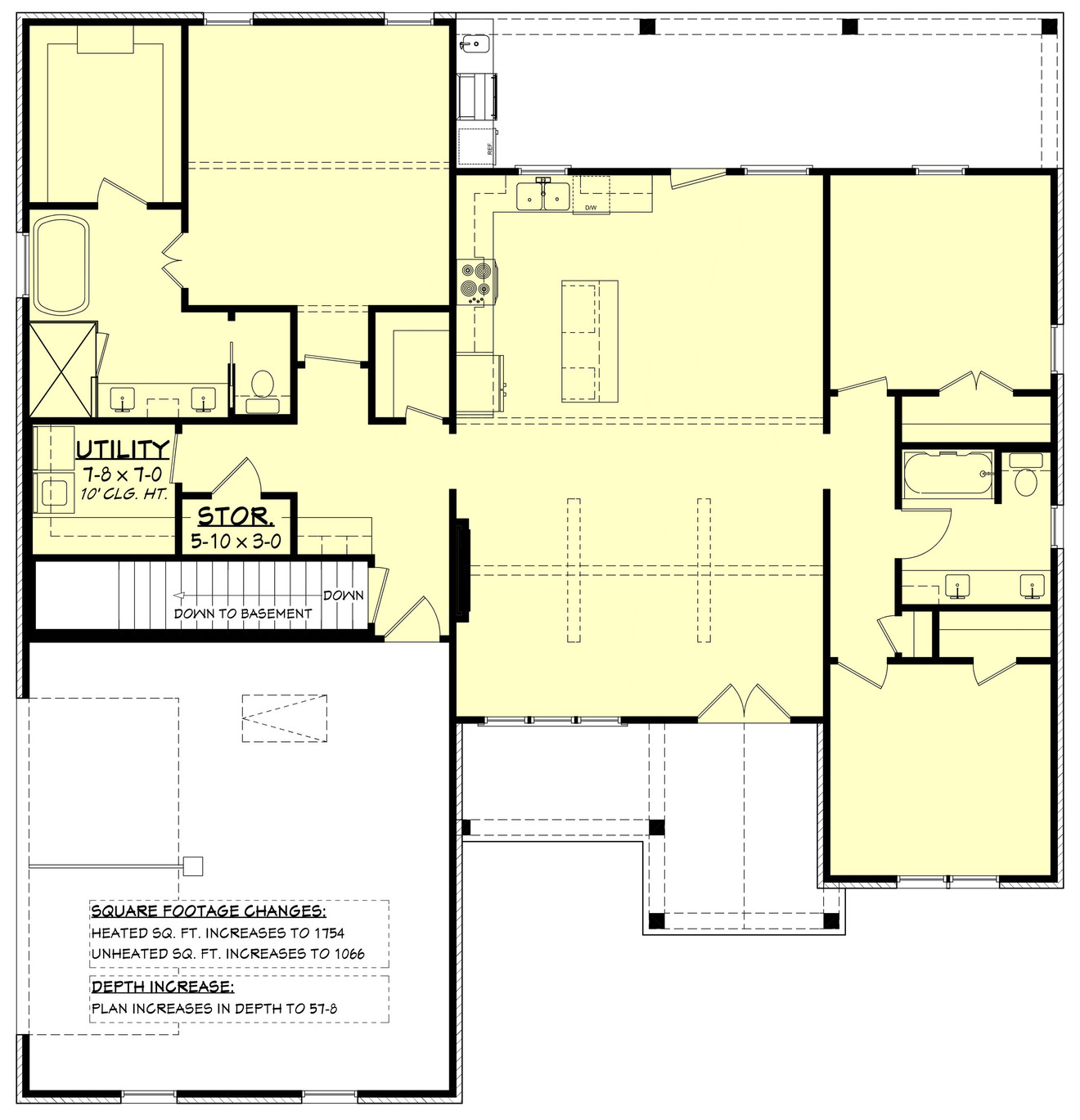 Country House Plan - Barclay 64615 - Optional Floor Plan
