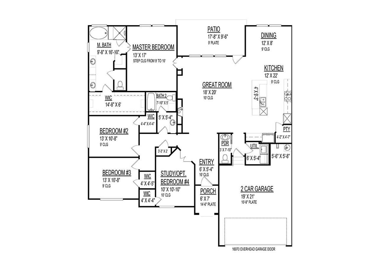 Traditional House Plan - 10869 - 1st Floor Plan