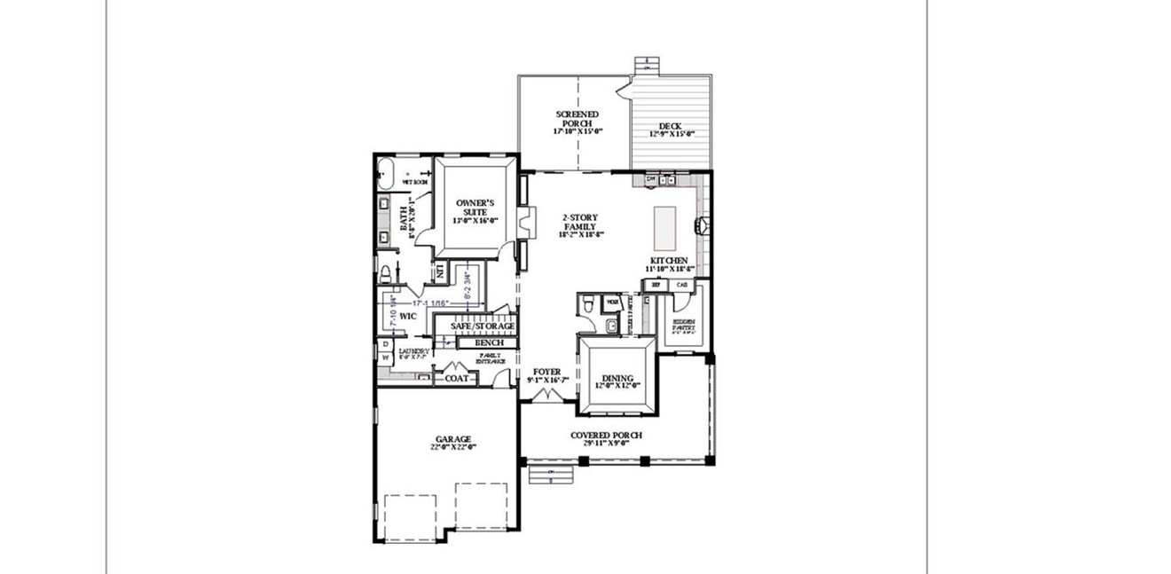 Farmhouse House Plan - 26766 - 1st Floor Plan