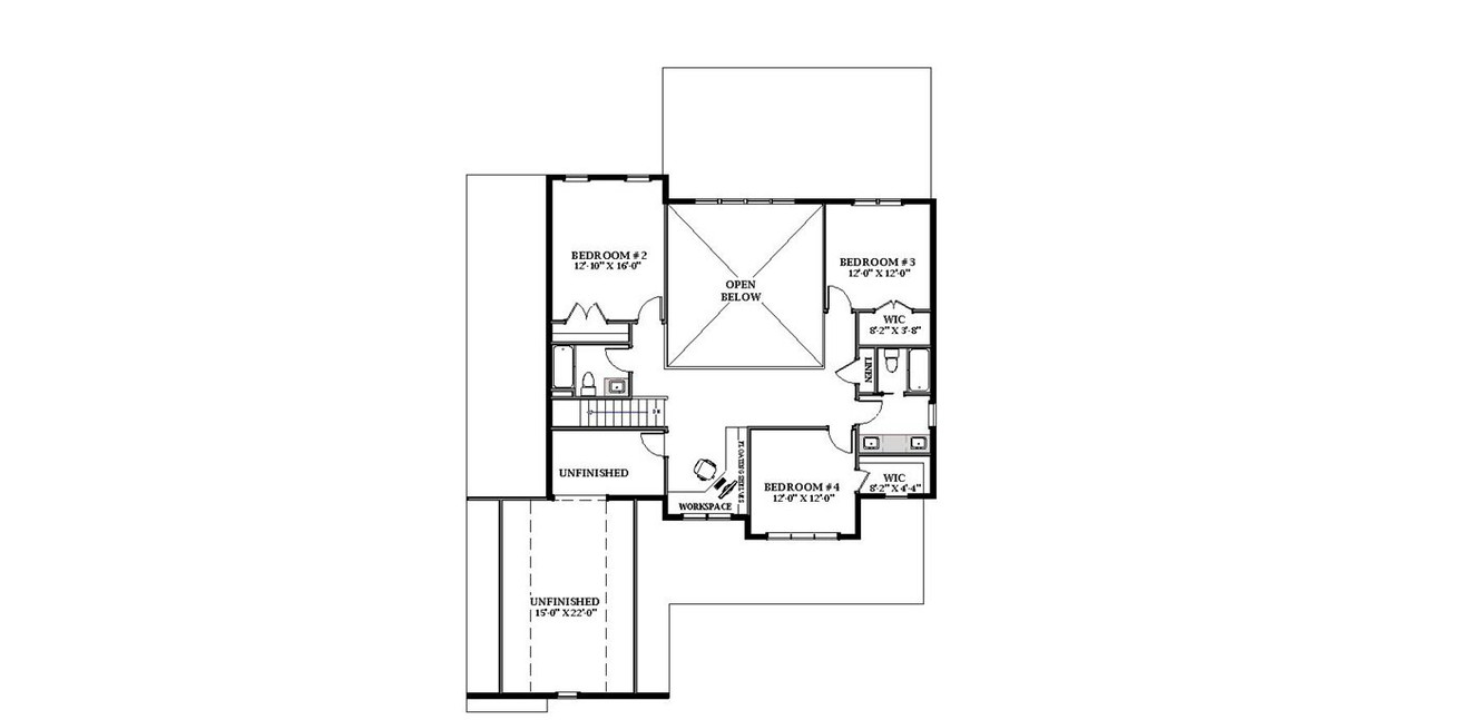 Farmhouse House Plan - 26766 - 2nd Floor Plan