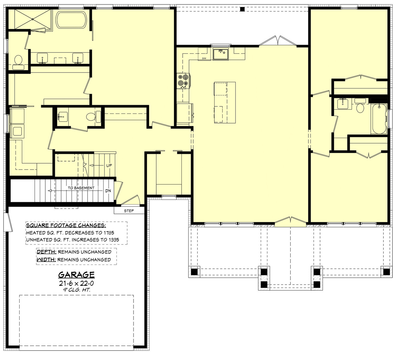 Farmhouse House Plan - Lenox 81166 - Optional Floor Plan