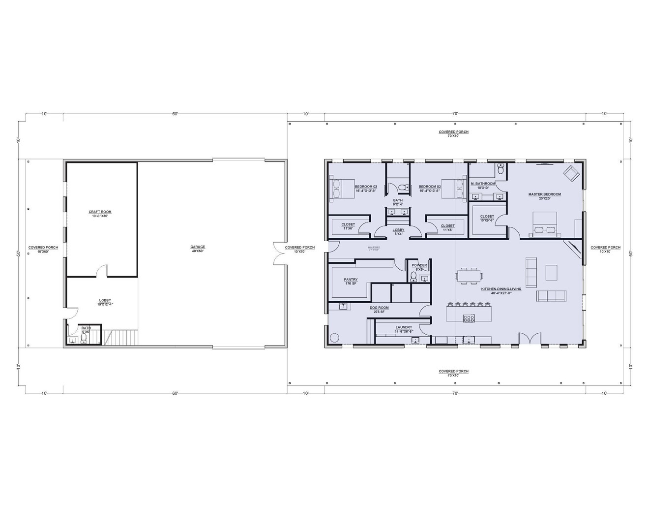 Modern House Plan - The Ulysses 11595 - 1st Floor Plan