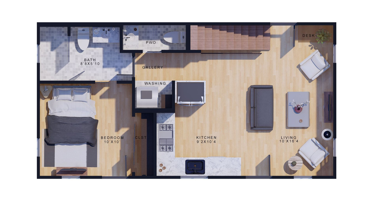 Traditional House Plan - 55691 - 1st Floor Plan