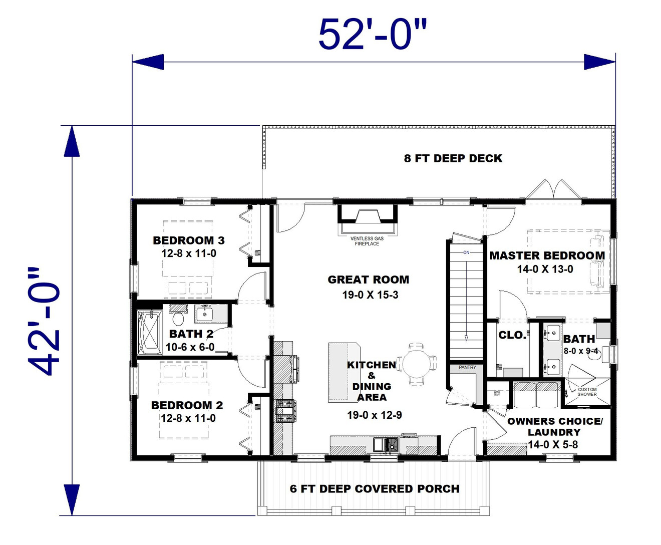 Farmhouse House Plan - 79372 - 1st Floor Plan