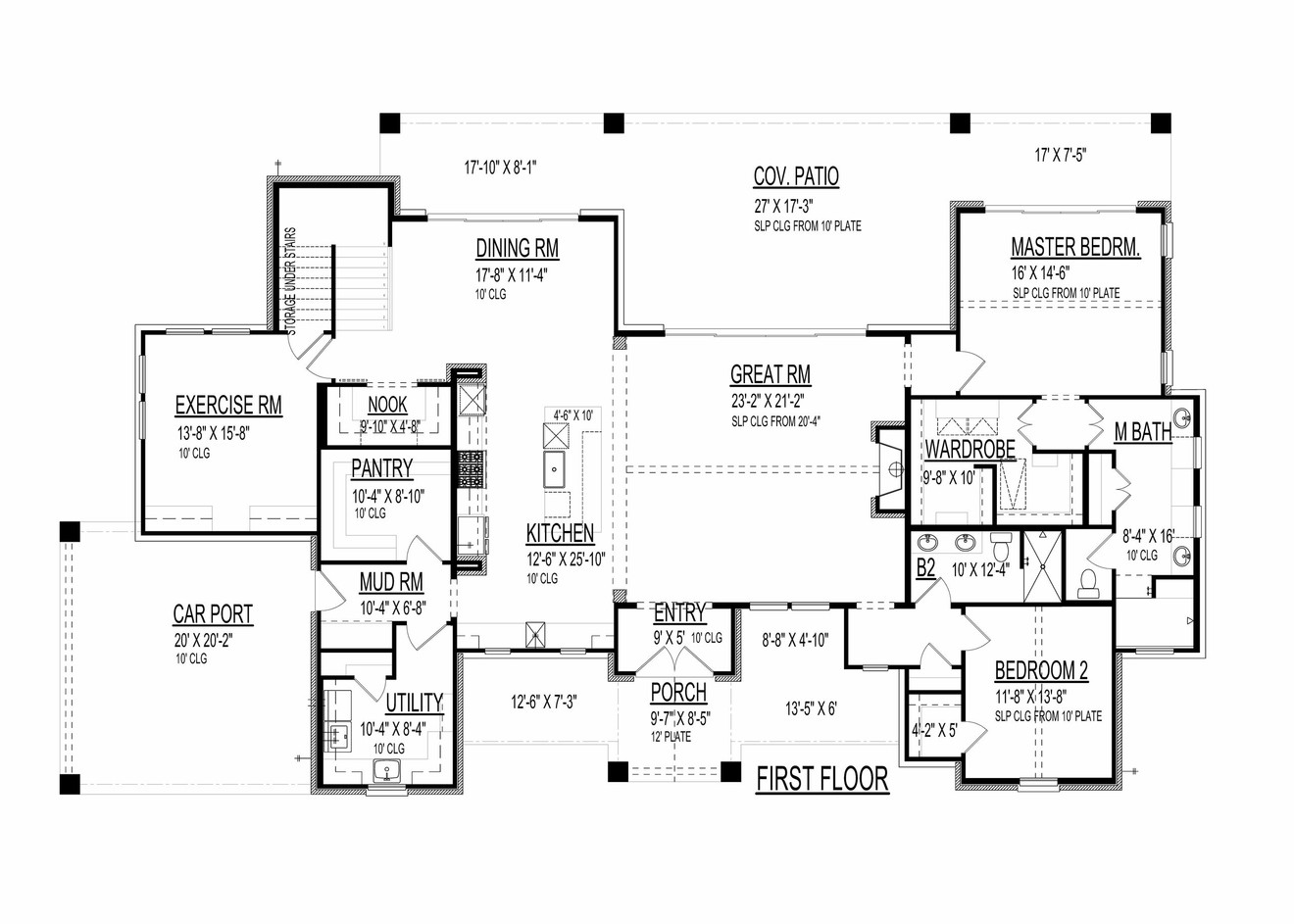 Farmhouse House Plan - 29405 - 1st Floor Plan