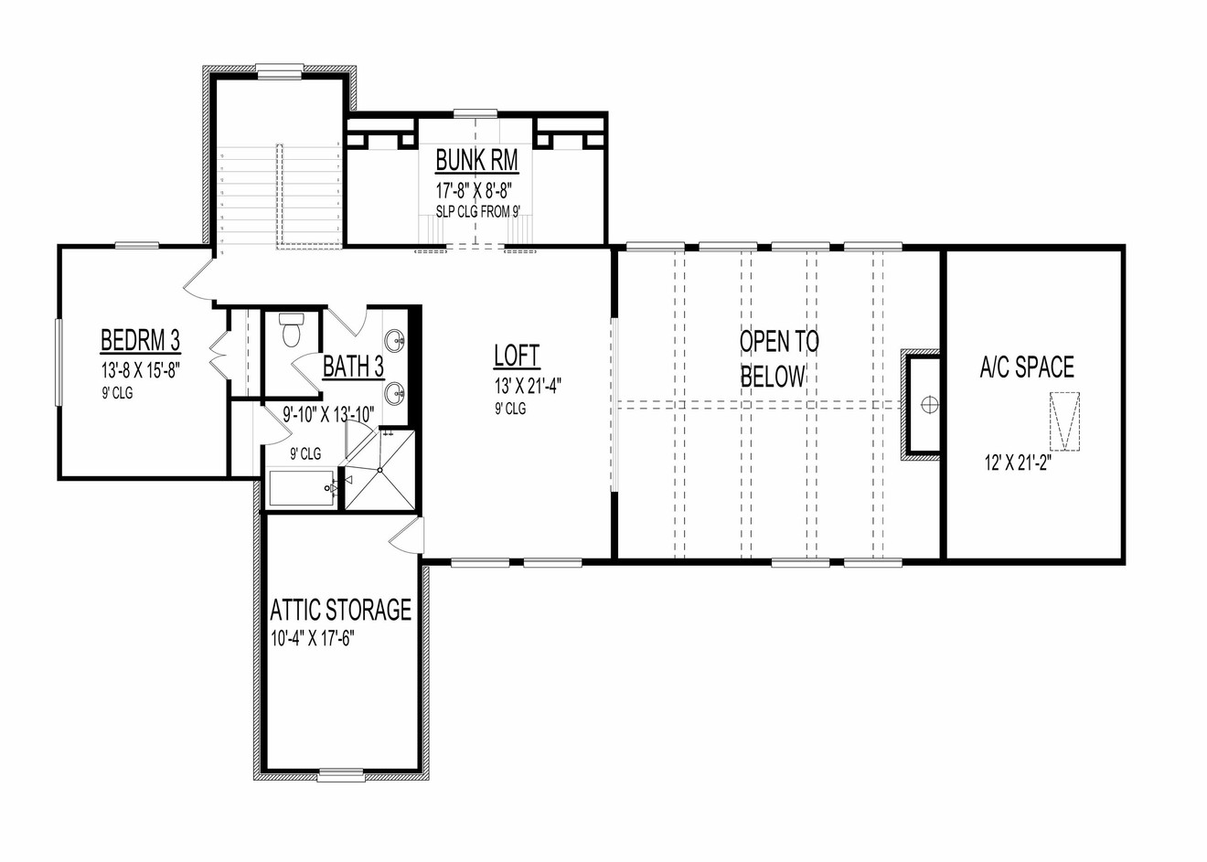 Secondary Image - Farmhouse House Plan - 29405 - 2nd Floor Plan