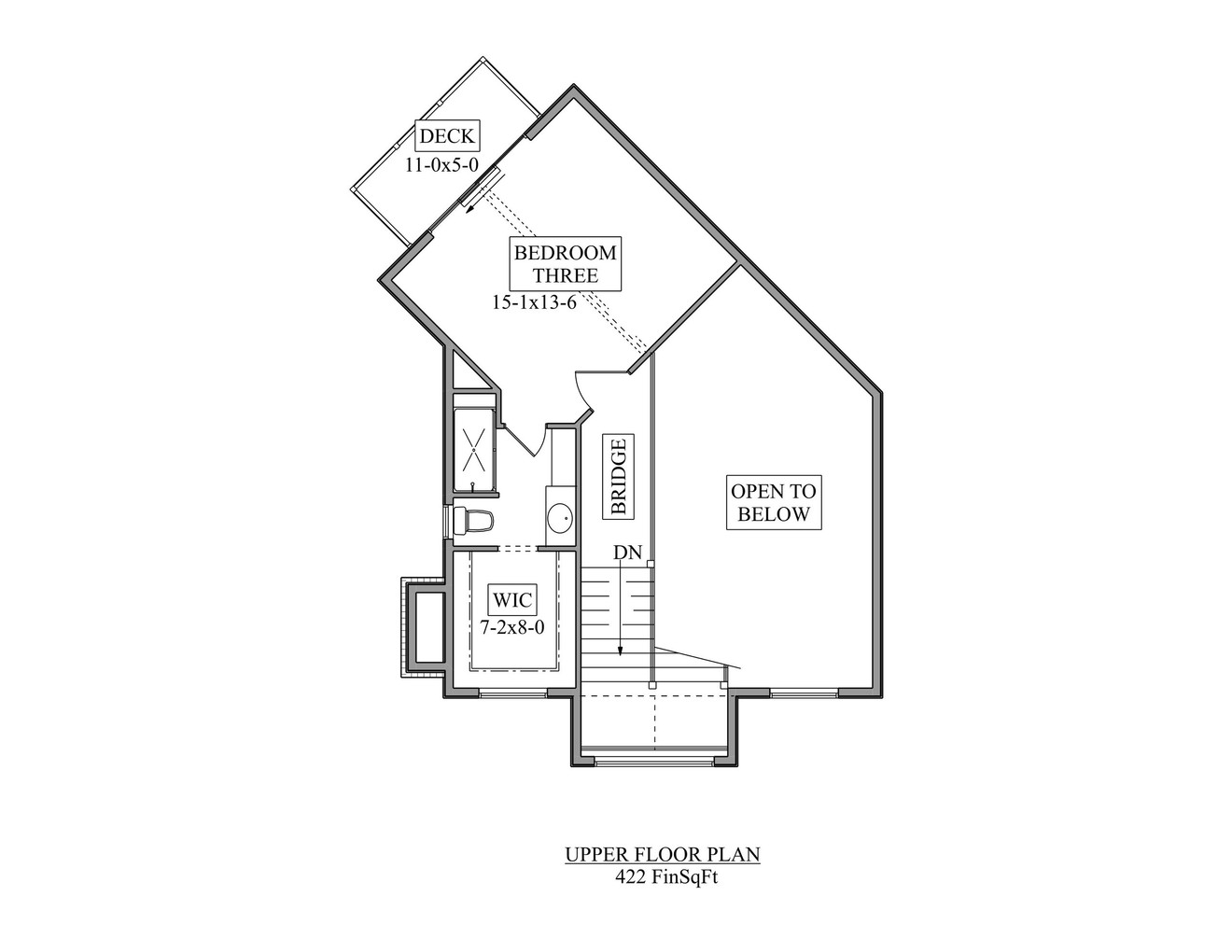 Modern House Plan - Rowley Downs 33086 - 2nd Floor Plan