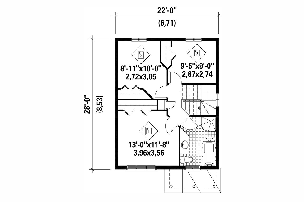 Secondary Image - European House Plan - 35419 - 2nd Floor Plan