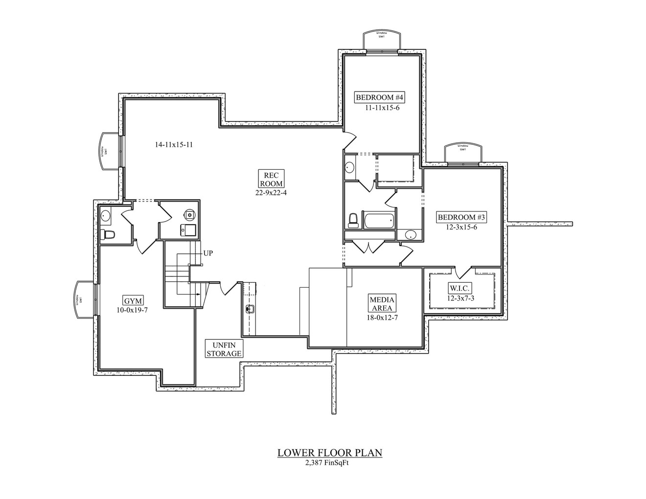 Craftsman House Plan - High Sierra 40567 - Basement Floor Plan