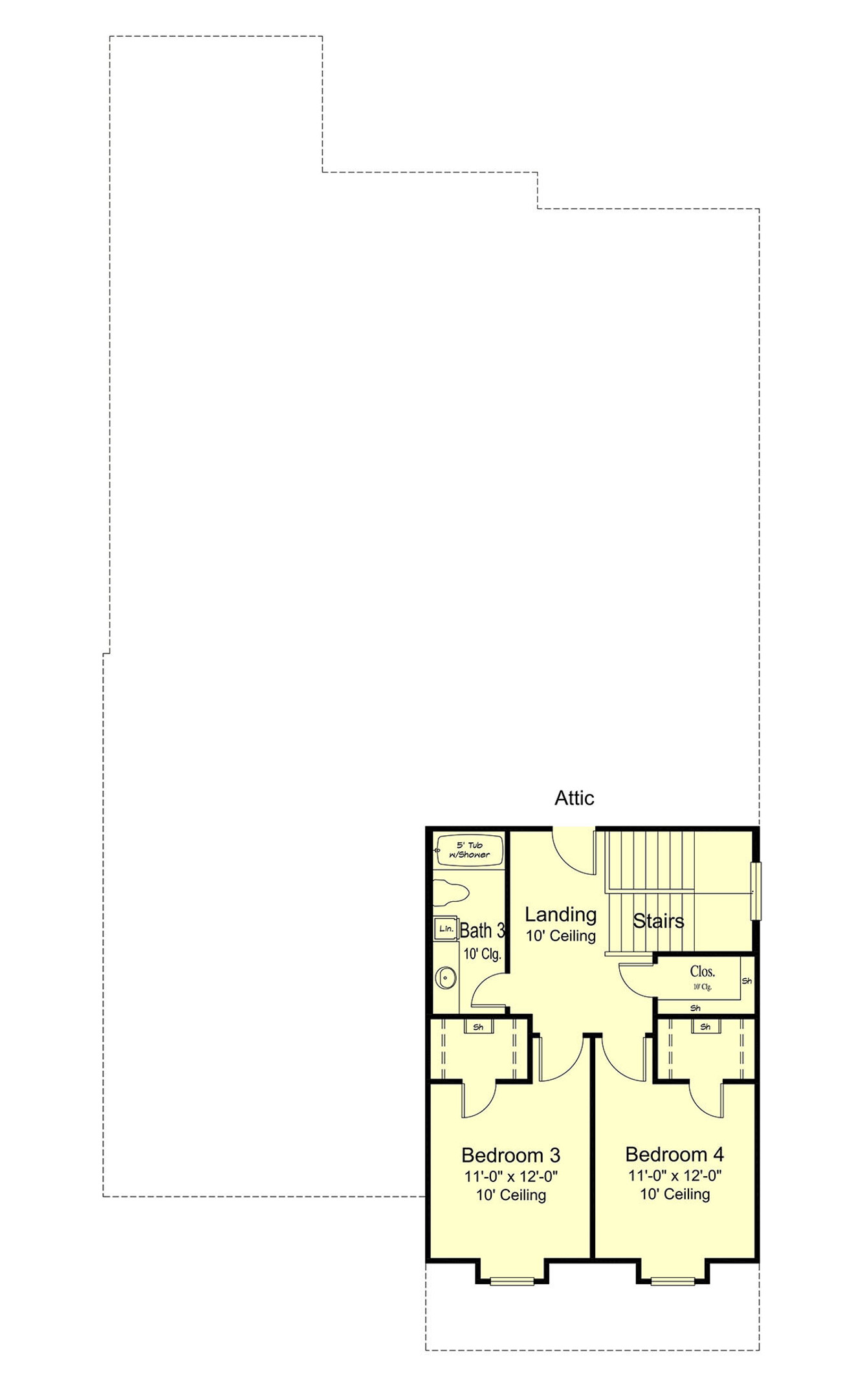 Farmhouse House Plan - 43352 - 2nd Floor Plan