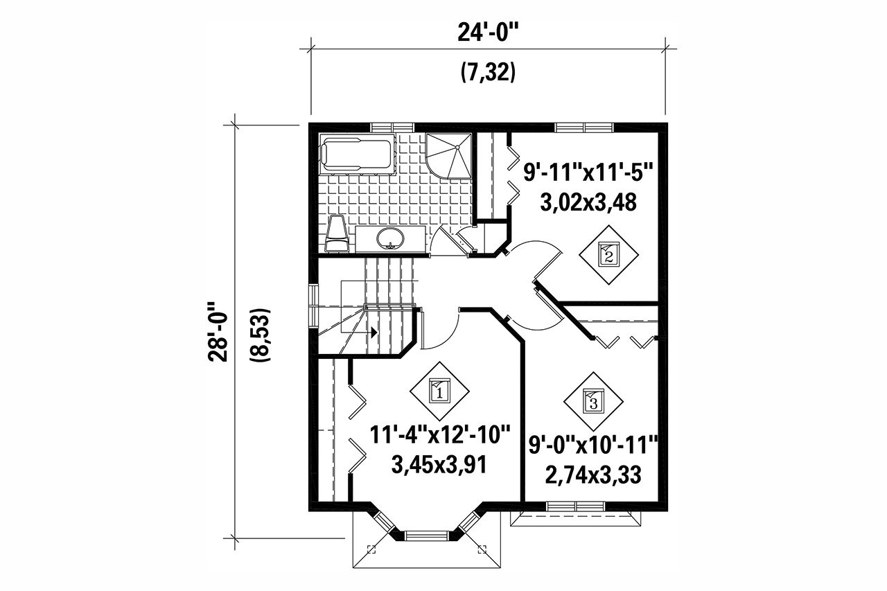 Secondary Image - Country House Plan - 82688 - 2nd Floor Plan