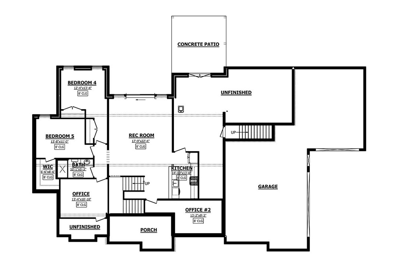 Craftsman House Plan - 95557 - Optional Floor Plan
