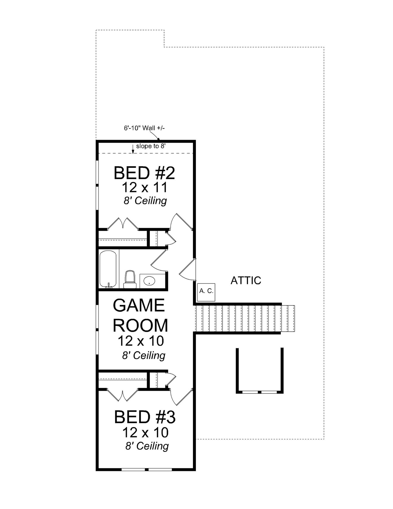 Craftsman House Plan - Borden Springs 35967 - 2nd Floor Plan