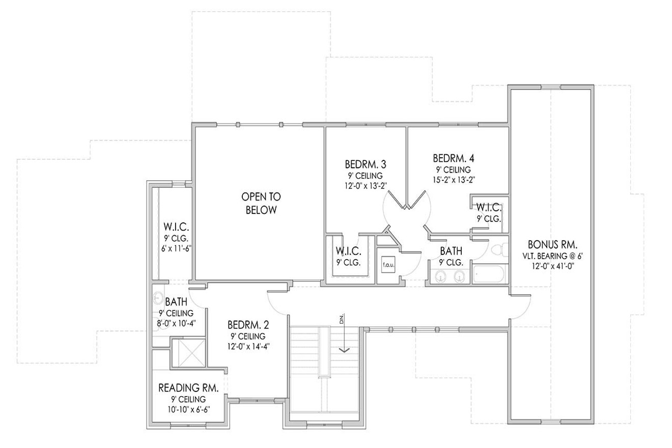 Secondary Image - European House Plan - Valencia 41441 - 2nd Floor Plan