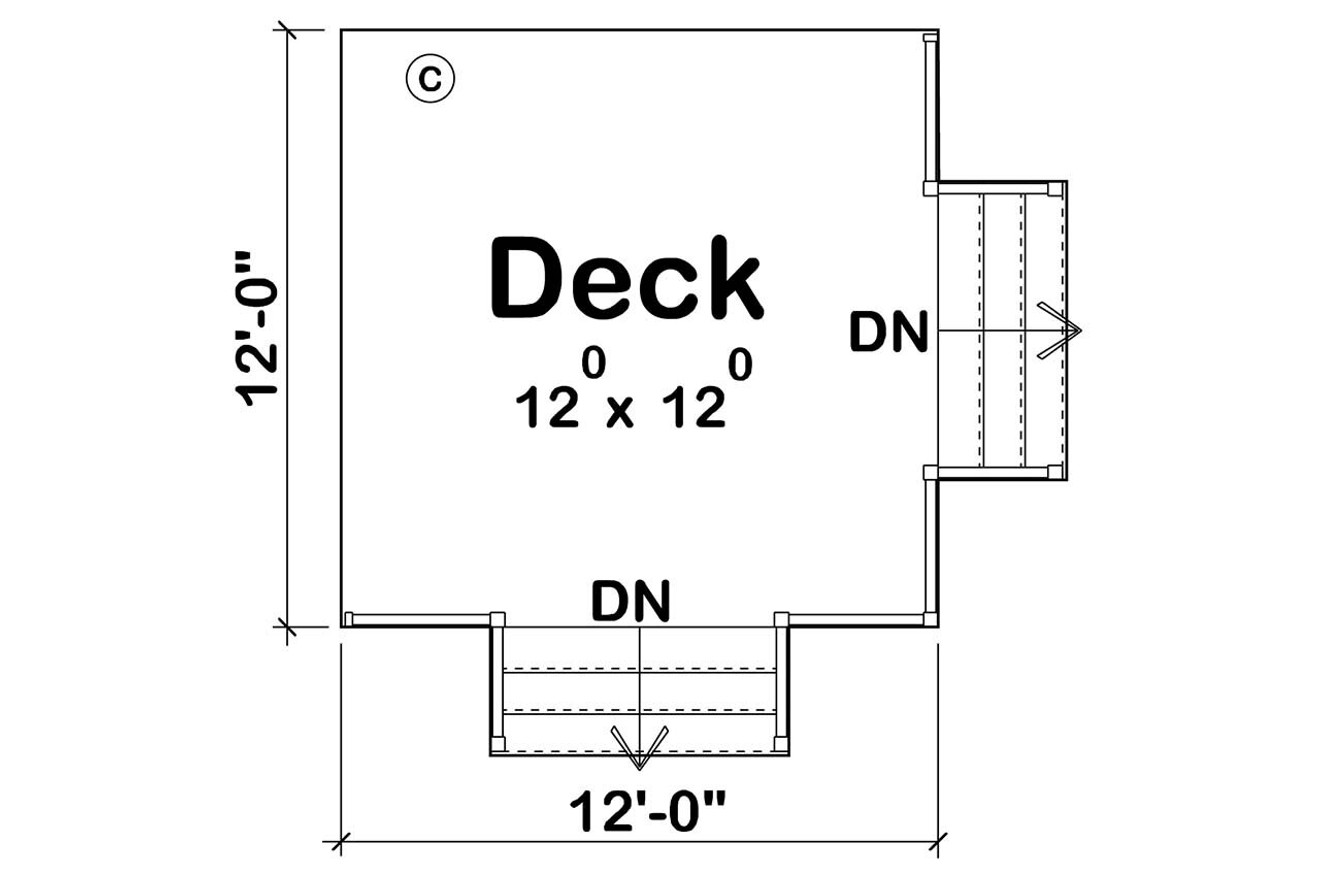 Traditional House Plan - Rosita 58304 - 1st Floor Plan