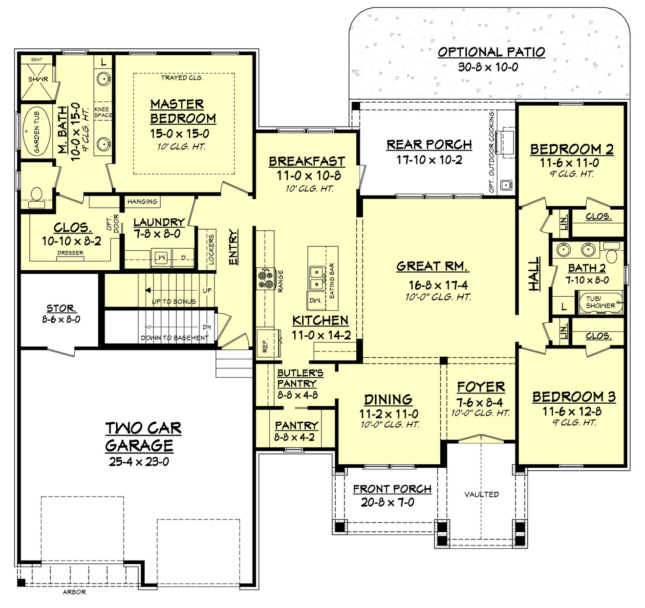Craftsman House Plan - Alpine Court 35527 - Optional Floor Plan