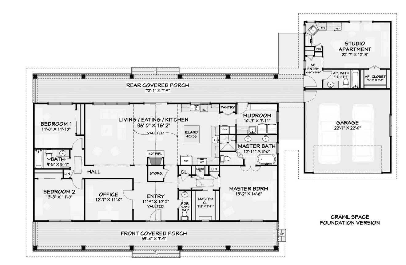 Country House Plan - 73553 - Optional Floor Plan