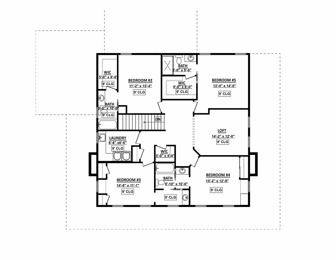 Southern House Plan - 96969 - 2nd Floor Plan
