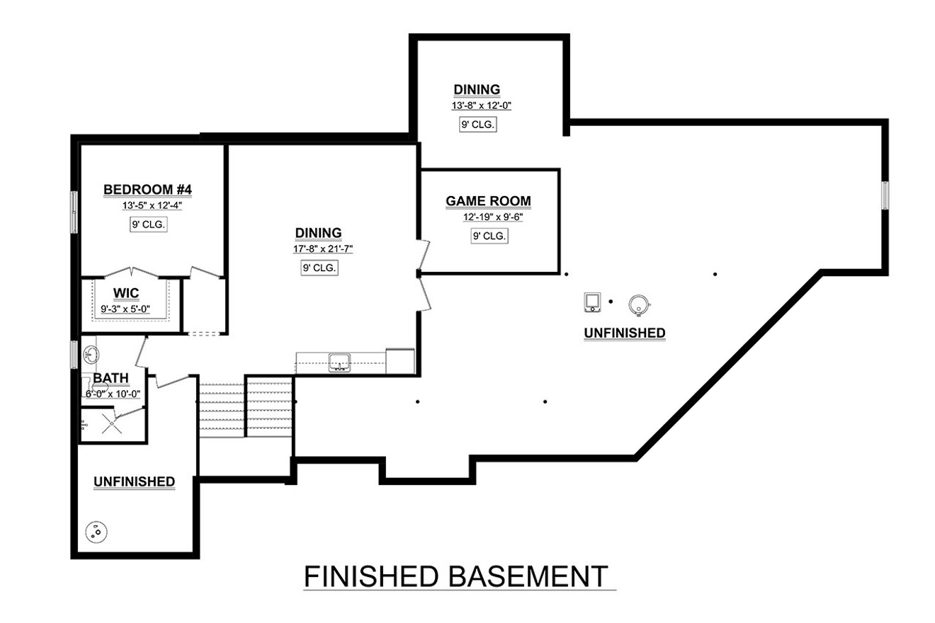 Farmhouse House Plan - 77659 - Optional Floor Plan
