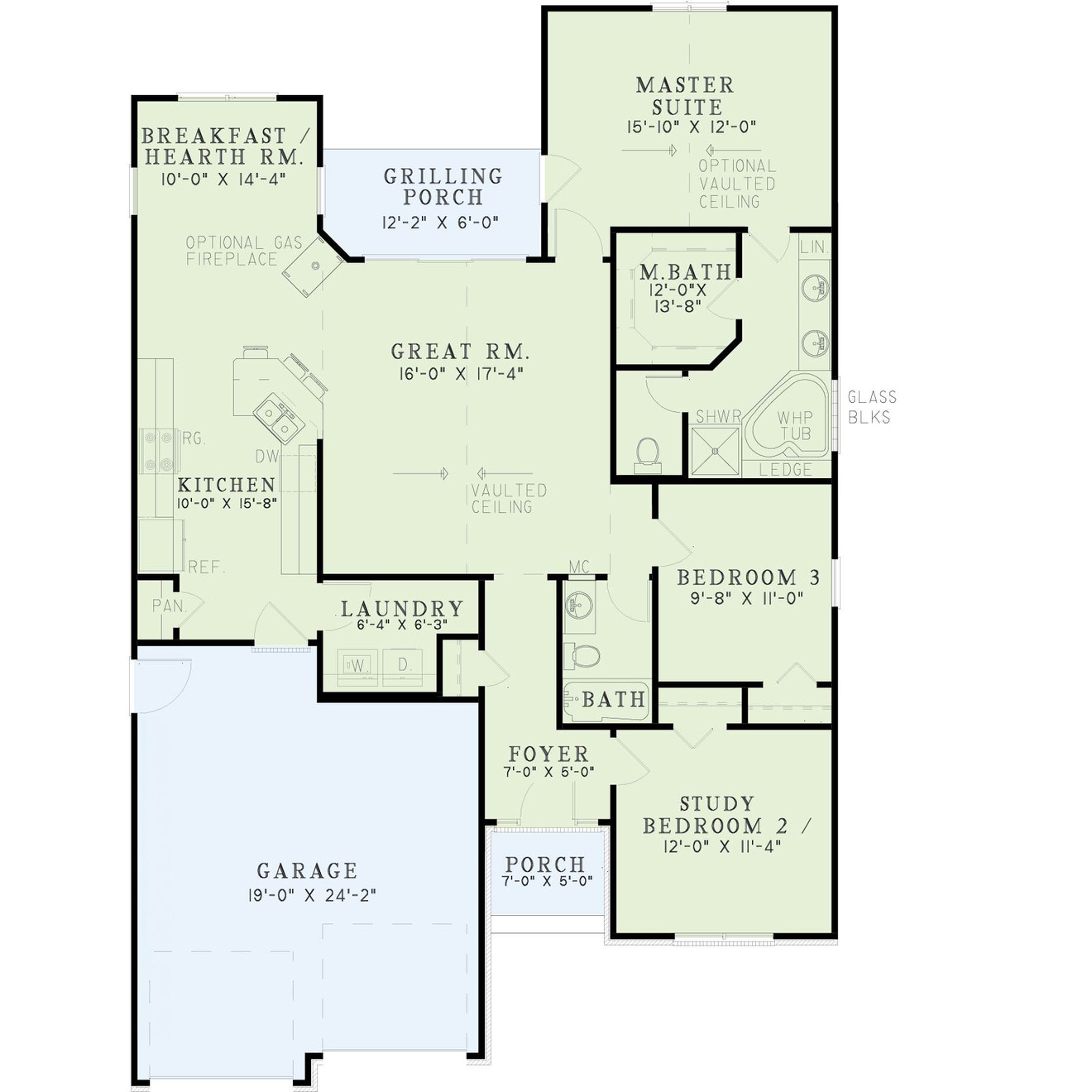 Traditional House Plan - Spruce Street 25432 - 1st Floor Plan